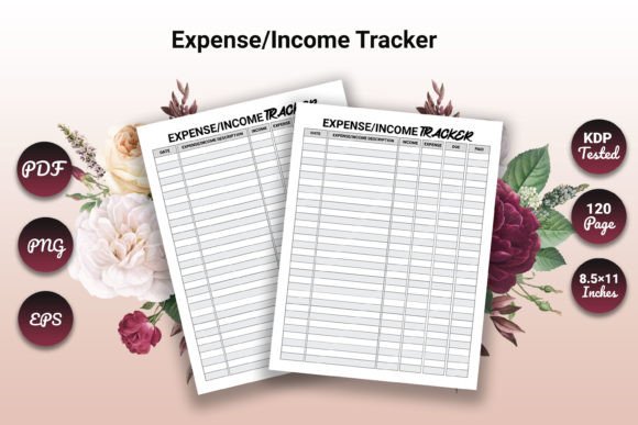 Download Expense/Income Tracker KDP Interior - Income Collection
