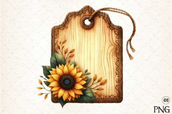 Download Vintage Wooden Autumn Tags PNG - Vintage Collection