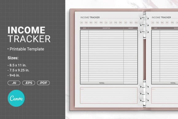 Download Income Tracker Printable Template - Income Collection