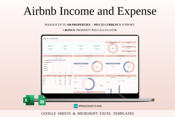 Download Airbnb Income and Expense Spreadsheet - Income Collection