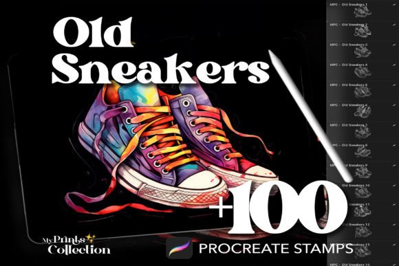 Download 100+ Procreate Sneakers Old Stamps - Old stamp Collection