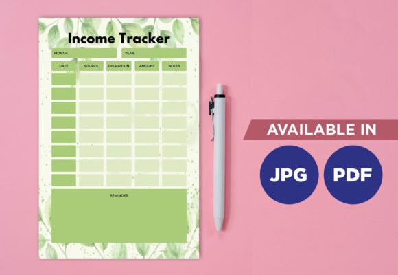 Download Income Tracker Printable Planner - Income Collection