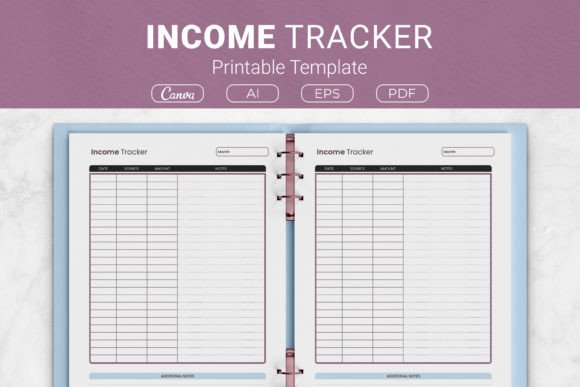 Download Income Tracker Printable Template - Income Collection