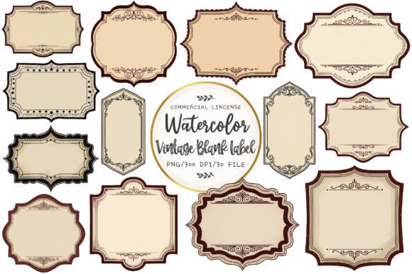 Download Vintage Blank Label Sublimation - Blank Collection