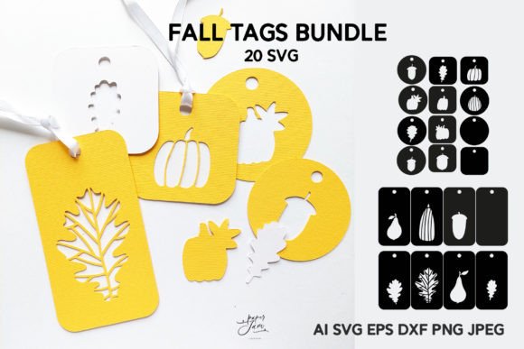 Download Fall Tags SVG Packaging Tags Template - Fall tags Collection